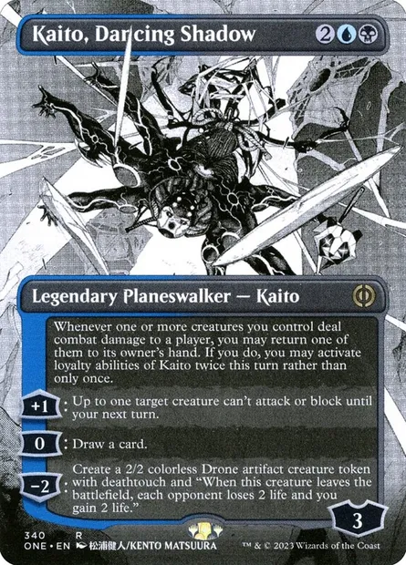 Kaito, Dancing Shadow, Magic card ONE 340 — Phyrexia: All Will Be One set