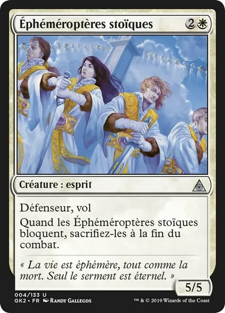 Éphéméroptères stoïques, carte Magic GK2 4 — extension RNA Guild Kit