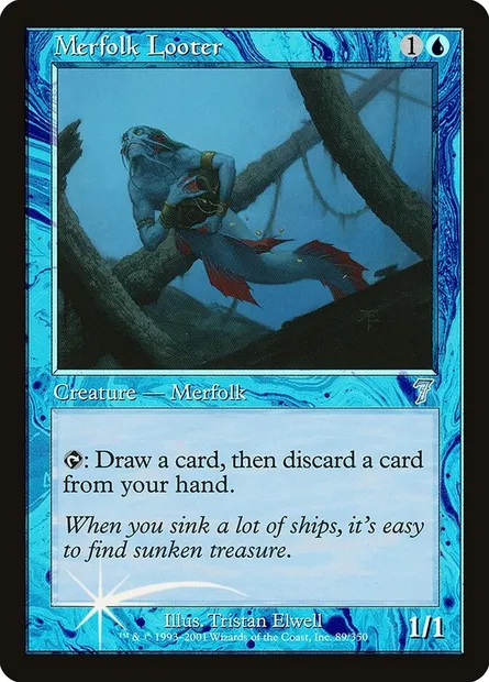 Merfolk Looter, Magic card 7ED 89★ — Seventh Edition set
