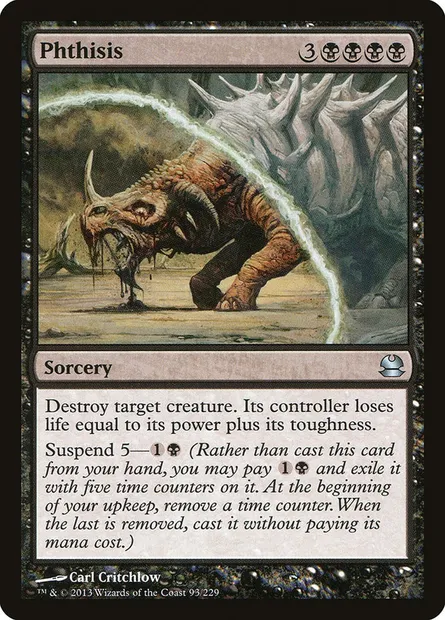 Phtisie, carte Magic MMA 93 — extension Modern Masters