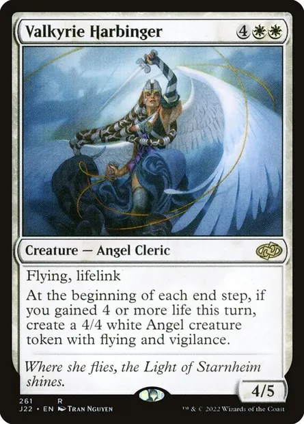 Valkyrie Harbinger, Magic card J22 261 — Jumpstart 2022 set