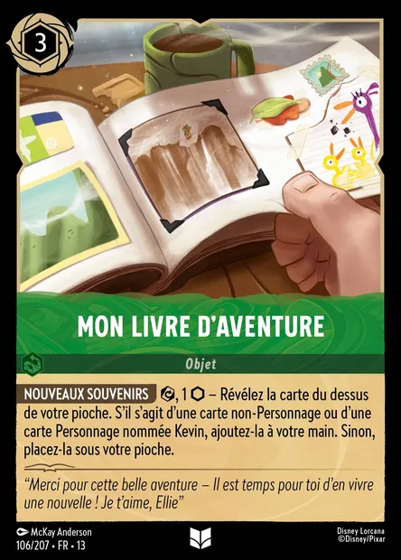 Mon livre d'aventure, carte Disney Lorcana CH13-106 — extension Invasion Epineuse!