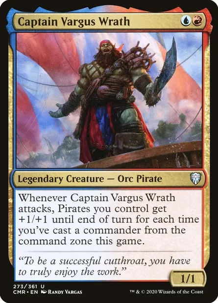 Captain Vargus Wrath, Magic card CMR 273 — Commander Legends set