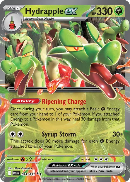 Hydrapple ex, Pokémon card PRE 011 — Prismatic Evolutions set