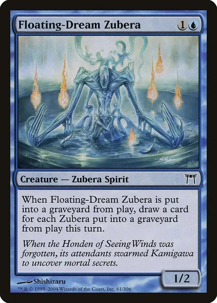 Floating-Dream Zubera, Magic card CHK 61 — Champions of Kamigawa set