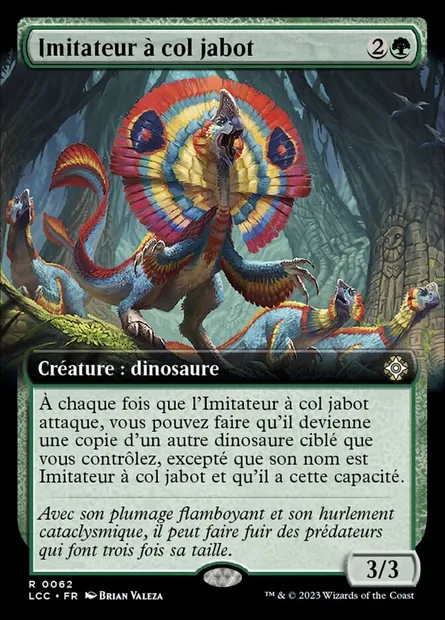 Imitateur à col jabot, carte Magic LCC 62 — extension The Lost Caverns of Ixalan Commander