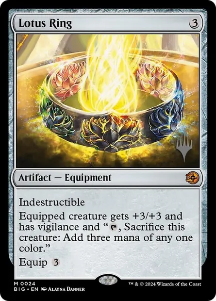 Lotus Ring, Magic card PBIG 24p — The Big Score Promos set