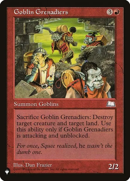Goblin Grenadiers, Magic card PLST WTH-104 — The List set