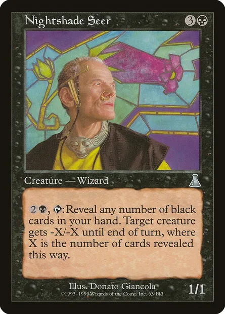 Nightshade Seer, Magic card UDS 63 — Urza's Destiny set