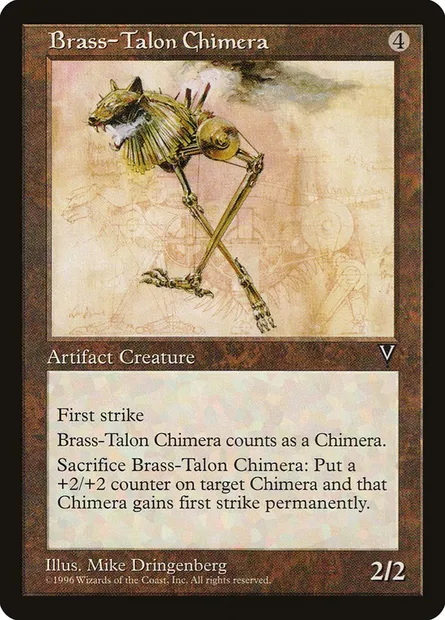 Brass-Talon Chimera, Magic card VIS 142 — Visions set
