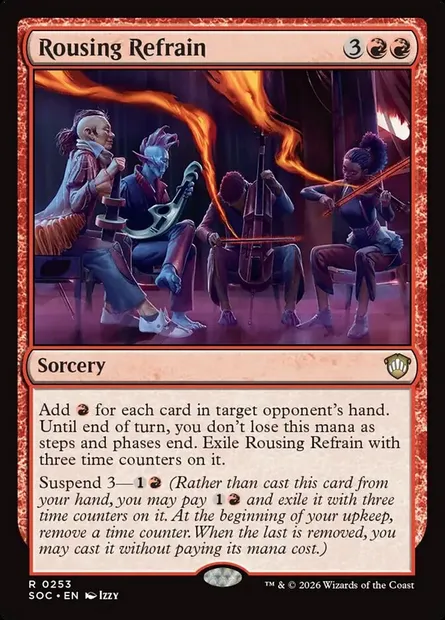 Rousing Refrain, Magic card SOC 253 — Secrets of Strixhaven Commander set