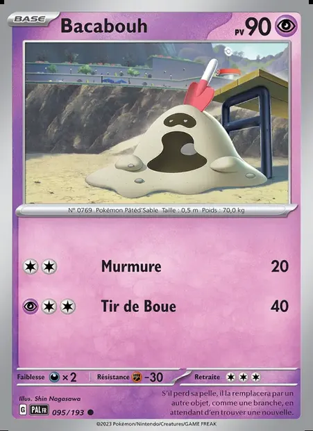 Bacabouh, carte Pokémon PAL 095 — extension Évolutions à Paldea