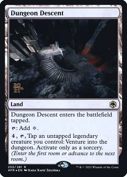 Dungeon Descent, Magic card PAFR 255s — Adventures in the Forgotten Realms Promos set