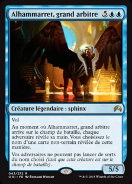 Alhammarret, grand arbitre, carte Magic ORI 43 — extension Magic Origines