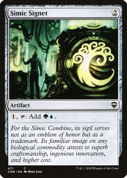 Simic Signet, Magic card CMR 471 — Commander Legends set
