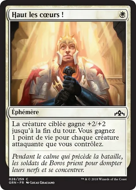 Haut les cœurs !, carte Magic GRN 28 — extension Les Guildes de Ravnica