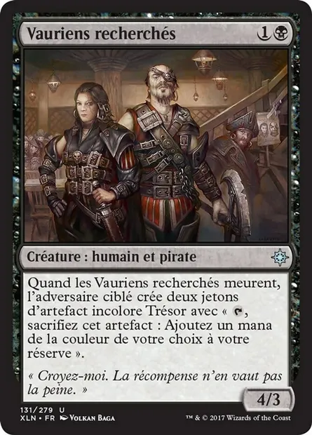 Vauriens recherchés, carte Magic XLN 131 — extension Ixalan