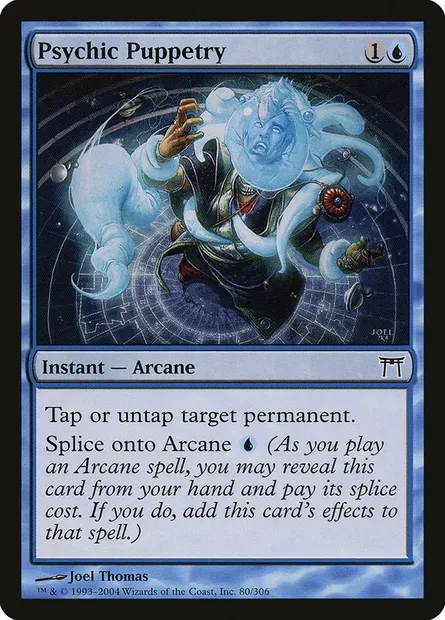 Psychic Puppetry, Magic card CHK 80 — Champions of Kamigawa set