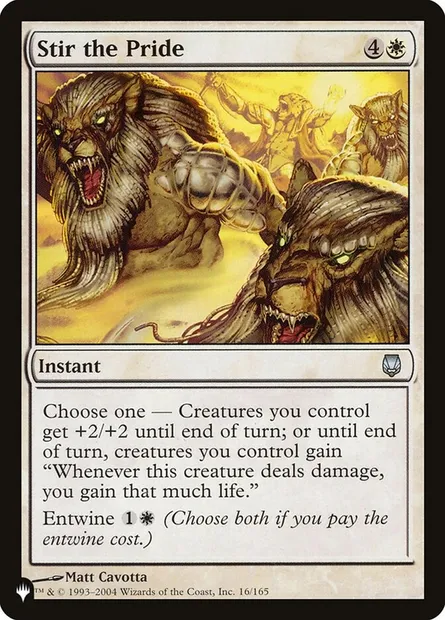 Stir the Pride, Magic card PLST DST-16 — The List set