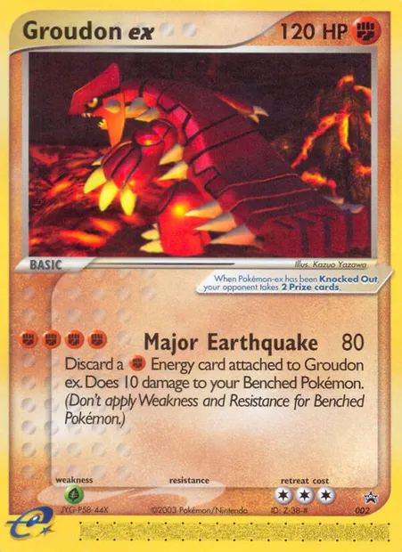 Groudon ex, Pokémon card PR-NP 2 — Nintendo Black Star Promos set