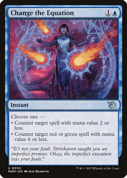 Change the Equation, Magic card MOM 50 — March of the Machine set