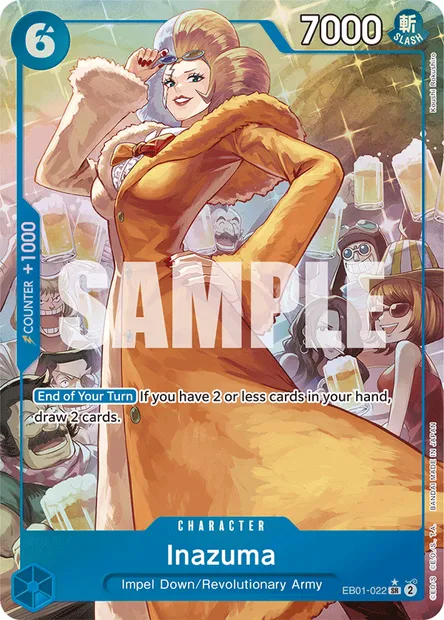 Inazuma, One Piece card EB01-022 — MEMORIAL COLLECTION set