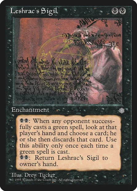 Leshrac's Sigil, Magic card ICE 144 — Ice Age set