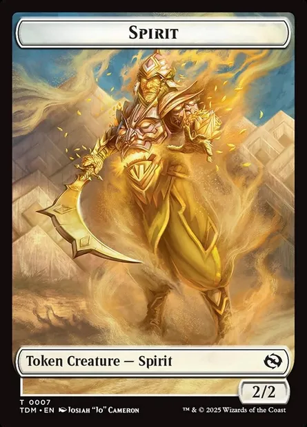 Spirit, carte Magic TTDM 7 — extension Tarkir: Dragonstorm Tokens