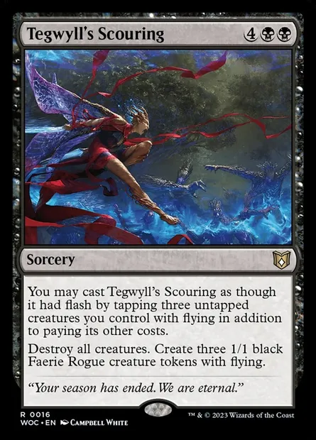 Tegwyll's Scouring, Magic card WOC 16 — Wilds of Eldraine Commander set