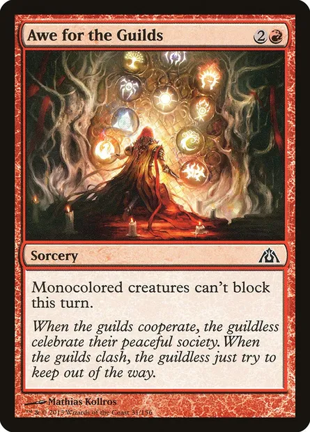 Awe for the Guilds, Magic card DGM 31 — Dragon's Maze set