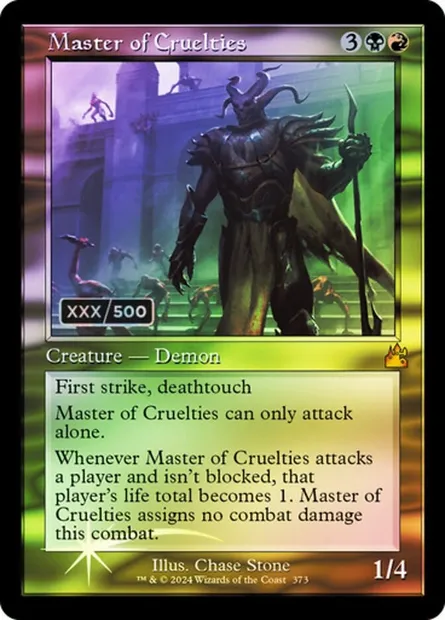 Master of Cruelties, Magic card RVR 373z — Ravnica Remastered set