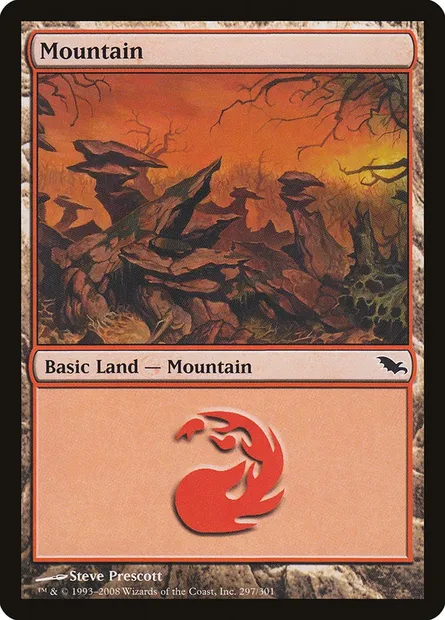 Mountain, Magic card SHM 297 — Shadowmoor set