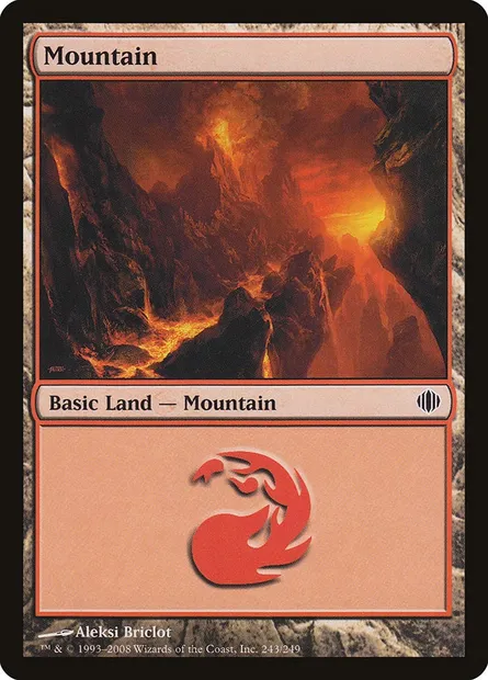 Mountain, Magic card ALA 243 — Shards of Alara set