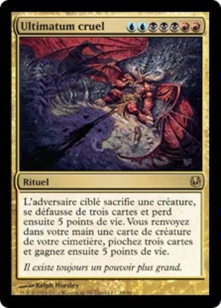 Ultimatum cruel, carte Magic DDH 69 — extension Duel Decks: Ajani vs. Nicol Bolas
