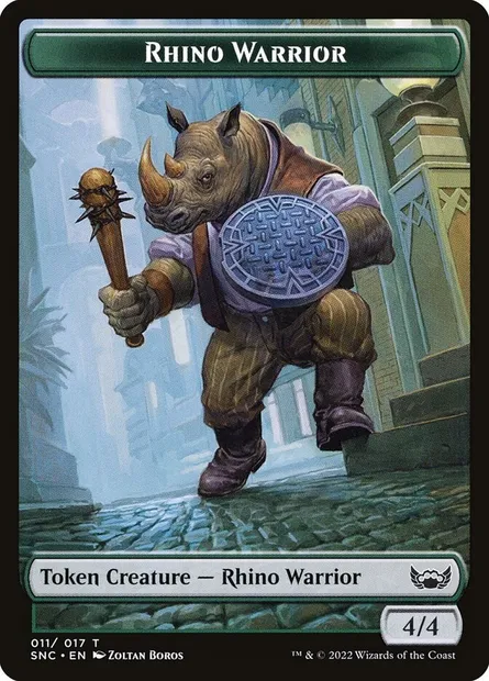 Rhino Warrior, Magic card TSNC 11 — Streets of New Capenna Tokens set