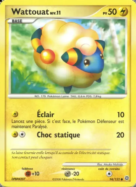 Wattouat, carte Pokémon SW 94 — extension Merveilles Secrètes