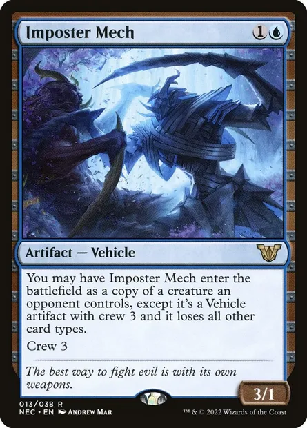Imposter Mech, Magic card NEC 13 — Neon Dynasty Commander set