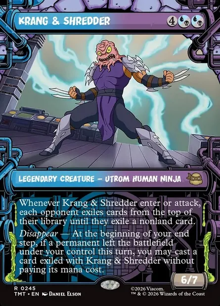 Krang & Shredder, Magic card TMT 245 — Teenage Mutant Ninja Turtles set
