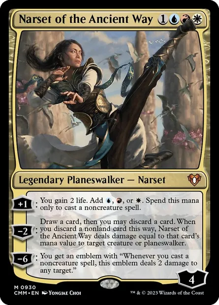Narset of the Ancient Way, Magic card CMM 930 — Commander Masters set