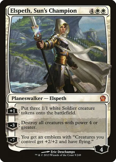 Elspeth, Sun's Champion, Magic card THS 9 — Theros set