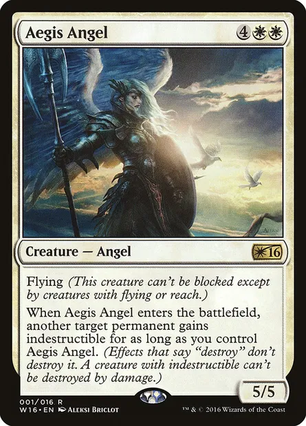 Aegis Angel, Magic card W16 1 — Welcome Deck 2016 set