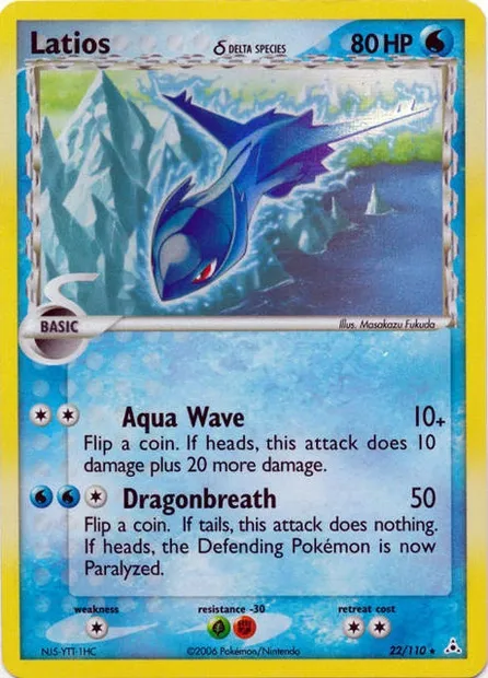 Latios δ Delta Species, carte Pokémon TDX 022-3 — extension Theme Deck & Blisters Exclusives