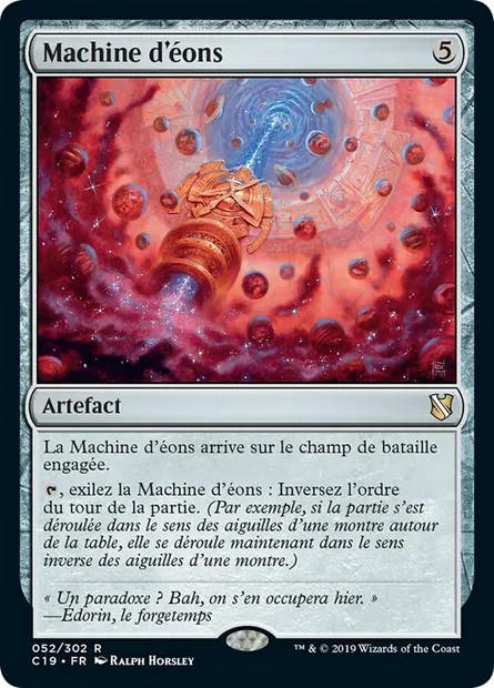 Machine d'éons, carte Magic C19 52 — extension Commander 2019