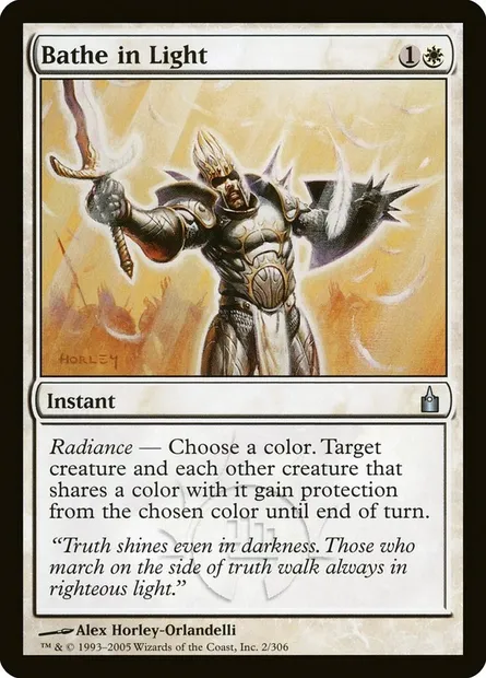 Bathe in Light, Magic card RAV 2 — Ravnica: City of Guilds set