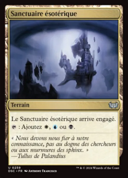 Sanctuaire ésotérique, carte Magic DSC 259 — extension Duskmourn: House of Horror Commander