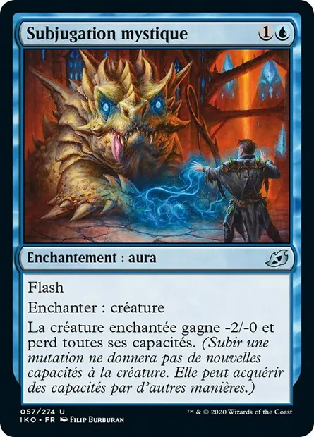 Subjugation mystique, carte Magic IKO 57 — extension Ikoria: Lair of Behemoths