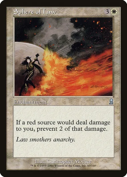 Sphere of Law, Magic card ODY 50 — Odyssey set