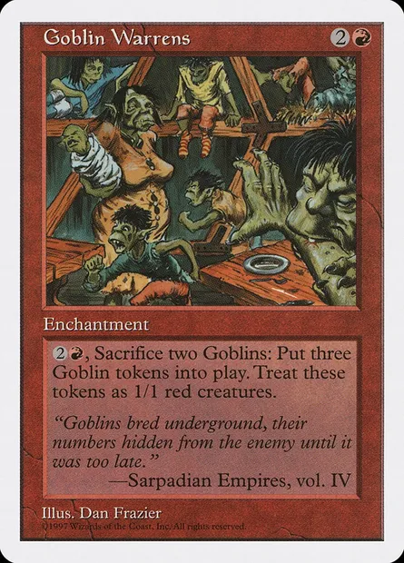 Terriers de gobelins, carte Magic 5ED 238 — extension Cinquième Edition