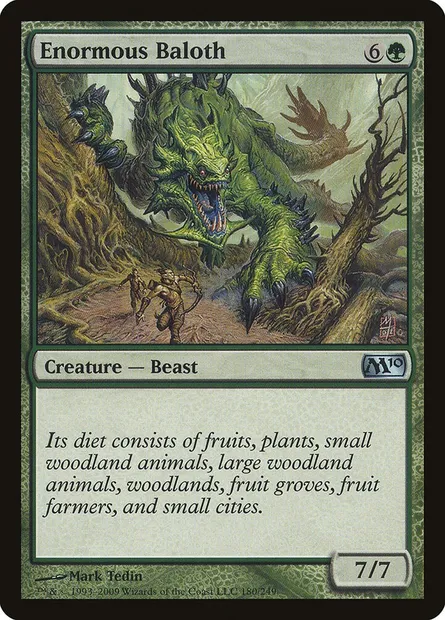 Enormous Baloth, Magic card M10 180 — Magic 2010 set