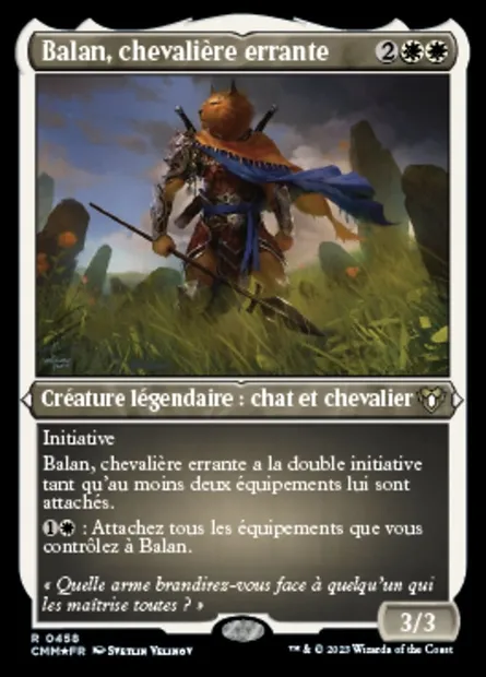Balan, chevalière errante, carte Magic CMM 458 — extension Commander Masters